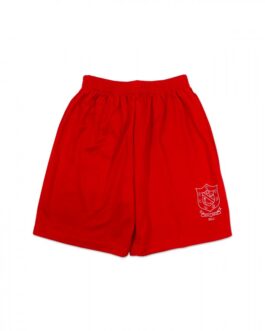 G.S RED SHORTS SMALL (DRI-FIT)